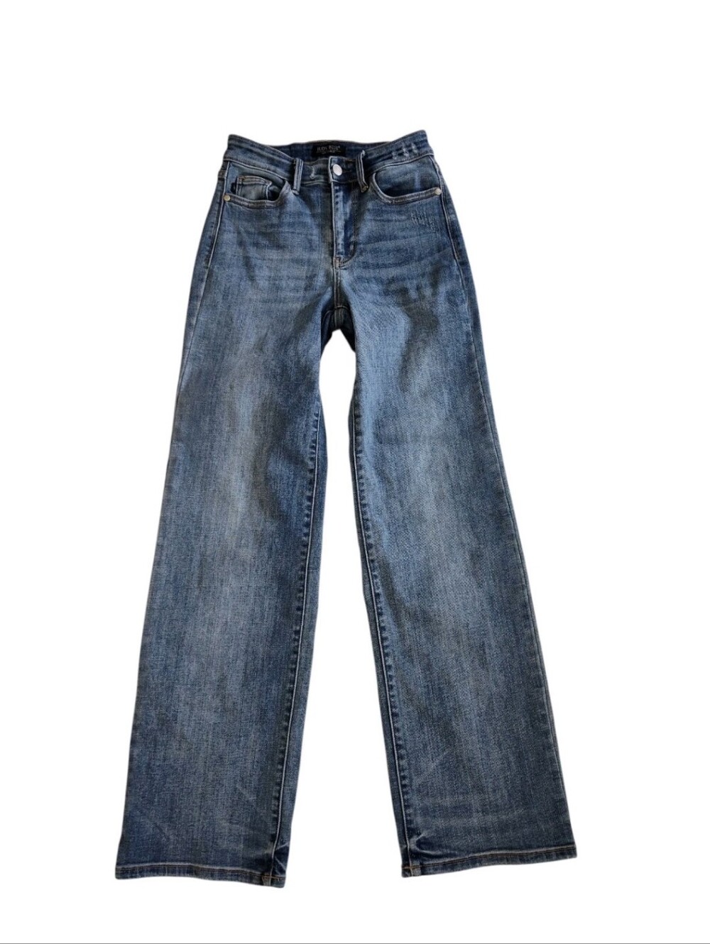 Judy Blue Women's Wide Leg Jeans Size 0/24 Inseam measures 33"